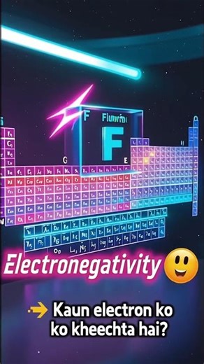 Periodic Trend Easy Trick 🔥 | Electronegativity Shortcut #viral #class11chemistry