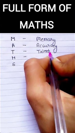 Full form of maths #shorts #maths #funwithmaths