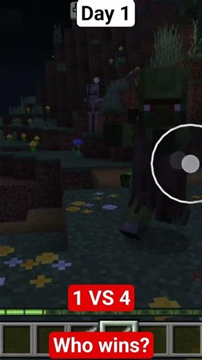 servive on first nite in Minecraft and look what happen!!!