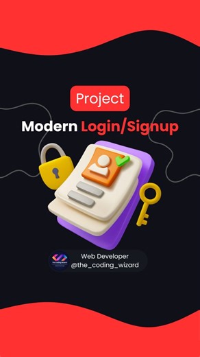 The Coding Wizard | Web Development & AI | 1M🎯 on Instagram: "Modern Login\Signup 📌 Source Code -> Link in bio🔥💥 Follow @the_coding_wizard Follow @the_coding_wizard Follow @the_coding_wizard Tag your friends that need to see this! 🙏 • • Turn on post notification so you don't miss any single post 📲 • • __________________________________ Like our content ? Hit that follow button! ⬇️ 👉 @the_coding_wizard 👉 @the_coding_wizard __________________________________ #Programmer #programming #devel