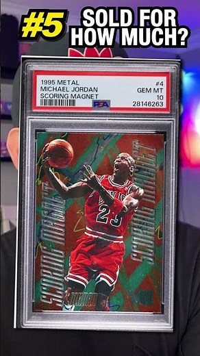 1995 Fleer Metal Michael Jordan Scoring Magnet Basketball Card Insert sold for how much?