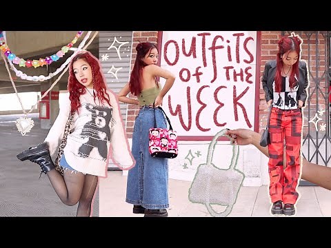 what i actually wear in a week (ft cute outfit ideas) 👠🌟