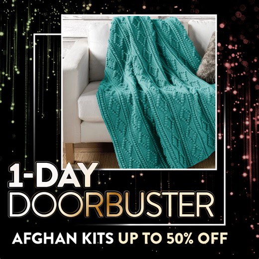 Welcome to Annie's Attic Black Friday Early Access! It's time to stock your stash and start those holiday projects with HUGE savings sitewide. ✨ Tuesday's 1-Day Doorbusters: -Afghan Kits up to 50% Off -Buy One, Get One FREE select fabric with code: BOGOFABRIC -Physical pattern books starting at $2.99 Plus, enjoy up to 75% OFF Sitewide! SHOP THE SALE NOW: https://bit.ly/4kxvew7. | Annie's Attic