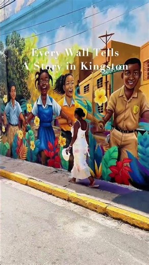 Where colour carries history | Kingston Jamaica #mural #art