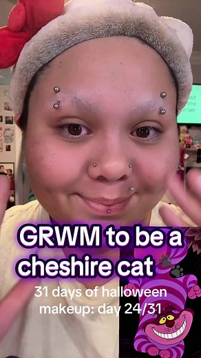 Cheshire Cat Makeup GRWM for Halloween