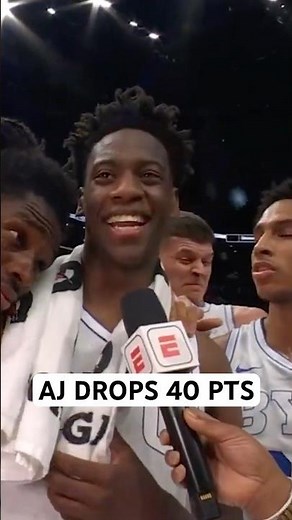 AJ talks setting Big 12 Tournament Freshman Record 😎