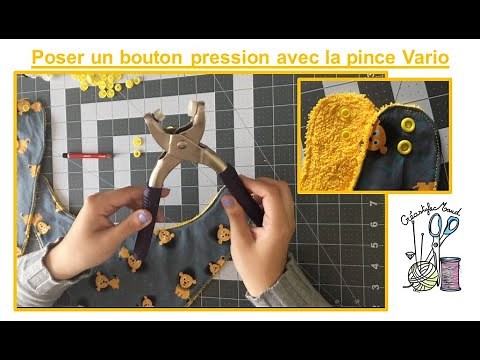 TUTO - Comment poser un bouton pression avec la pince Vario