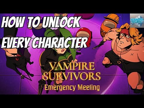 How to Unlock All Characters in Vampire Survivors Emergency Meeting