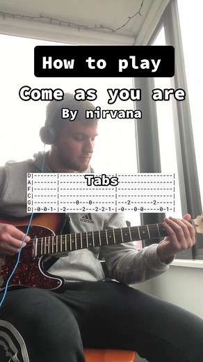 Come as you are by Nirvana (tutorial) #fyp #guitar #guitartutorial #nirvana