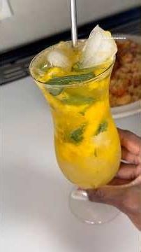 Alcohol-free mango mojito recipe 🥭 #food #mojito #cuisine #cooking #recipe