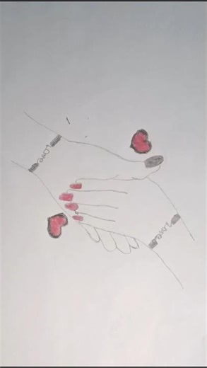 Couple Hand Pencil Drawing Very Easy | Hand Drawing | Pencil Drawing