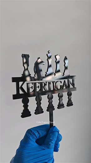 Cake Topper Malaysia & Singapore on Instagram: "Chess themed cake topper"