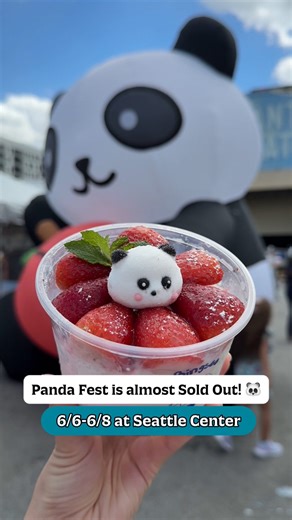Panda Fest Seattle on Instagram: "Seattle! 🐼 🚨 Tickets are almost SOLD OUT! 🚨 Panda Fest is just around the corner, and spots are going FAST. Don’t miss your chance to experience: 🍜 70 Asian food & drink vendors 🎤 Live performances & cultural showcases 🛍️ Exclusive panda merch 🎈 Panda bounce house for kids 📸 15-foot inflatable panda & more! Grab your tickets before they’re gone (no tickets available at the door) 📍 June 6–8 at Seattle Center Fisher Pavilion 🎟️ Link in bio #PandaFest2025