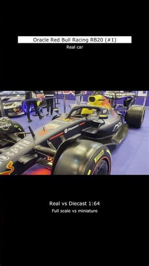 Real vs Toy: Oracle Red Bull Racing RB20 (#1) Comparison #f1 #diecast #shorts