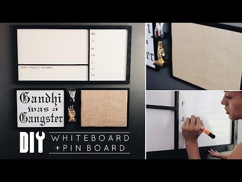 DIY Office Decor | Easy Whiteboard + Pinboard
