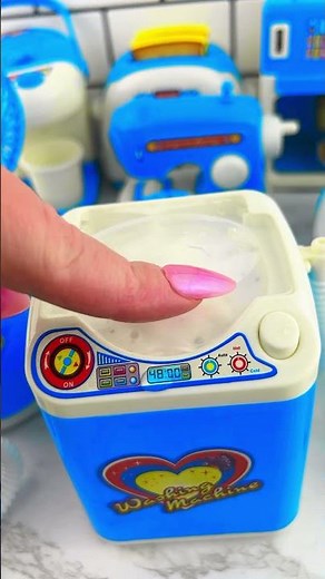 Cute Mini Washing Machine Satisfying Video ASMR! 🫧 #shorts #mini #asmr