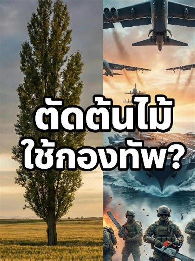 ตัดต้นไม้ 1 ต้น... ต้องใช้