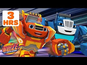 Blaze Uses ROBOT POWER on Rescues & Missions! ⚽️ #2 | 3 HOURS | Blaze and the Monster Machines