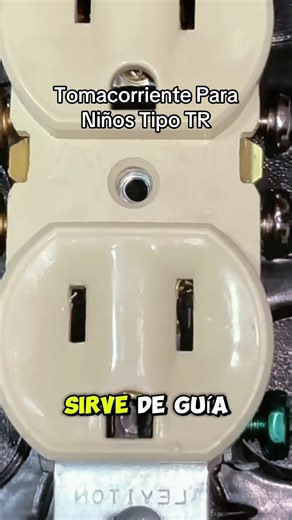 Tomacorriente Para Niños Tipo TR #fyp #viral #construction