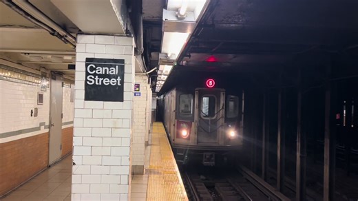 Rerouted: R142 (6) Train Action @Canal St