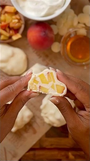 Peaches and Cream Yogurt Clusters