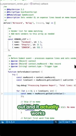 NetSuite SuiteScript Automation: User Event Script Success! #shorts