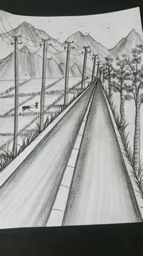 Pencil Sketching a Rural Landscape Step-by-Step