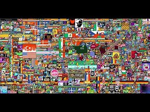 r/place, pixel war (full Timelapse Reddit 2022)