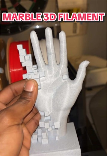 3D Printed Marble Effect with Innovative Filament