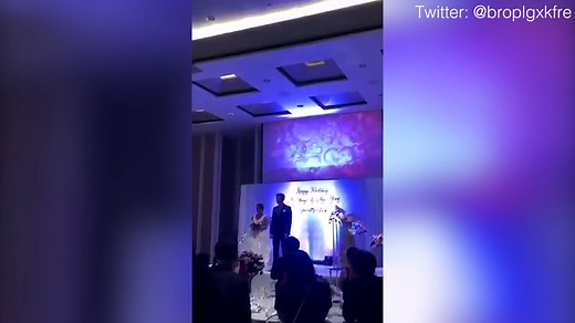 Ruthless moment cheating bride is exposed at wedding by groom