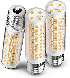 E17 10 Watt LED Bulb 100W Equivalent 2700K Warm White 1000lm Non-Dimmable 120V E17 Intermediate Base LED Bulb for Desk Lamp, Ceiling Fan Lights, Headboard Reading Lights, Chandelier, 3 Pack