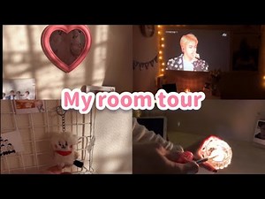 (Room Tour)高校生の部屋紹介🛋 推しがいる生活🕯、プロジェクター🎶