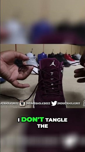 Master Air Jordan 12 Lacing Perfect Fit, No Tangles!