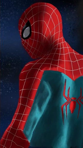 Digital speed painting spiderman