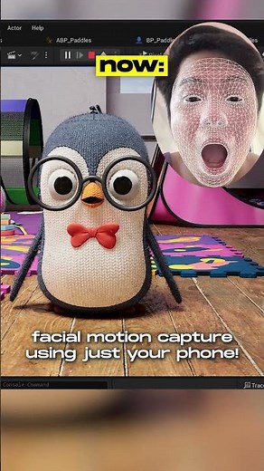 animate a 3D character with facial mocap using a smartphone📱🐧