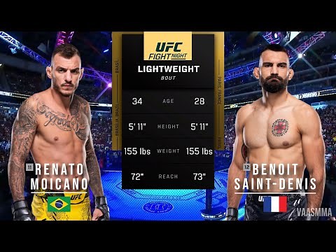 RENATO MOICANO VS BENOIT SAINT DENIS FULL FIGHT UFC PARIS
