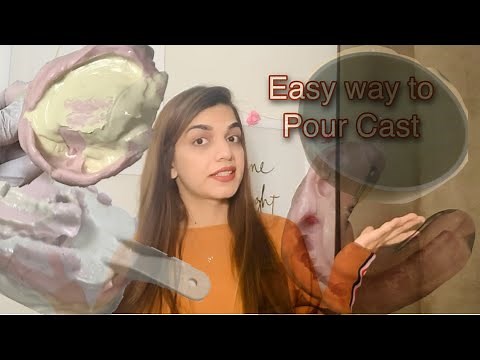 How to pour up alginate impression (Mixing and pouring Dental Stone)