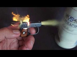 little cap gun shooting