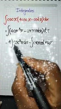 Integral | Basic integration rules | ∫cscx(4cscx-cotx)dx