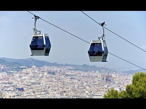 Flying over Barcelona! Teleferic Montjuic Cable Car - Catalonia, Spain