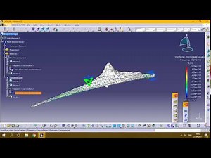 Free frequencies analysis in CatiaV5
