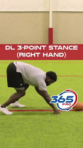Football Defensive Line: Mastering the 3 Point Stance (Right Hand)