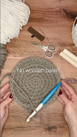 How to crochet a basket without a wooden base #crochetbasket #crochettutorial #crochet #bobbiny