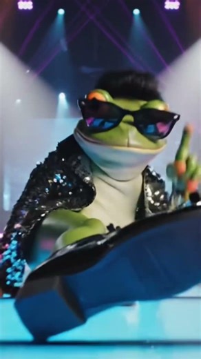 Cool Dancing Frog Performs Epic Stage Flip 🐸💥 #shorts
