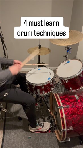 Drum beat showcasing key drum techniques for improving on the drums #drumbeat #drumtechniques #drums