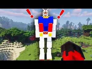 BUILD & PILOT A MEGAZORD IN MINECRAFT | MINECRAFT GUNDAM
