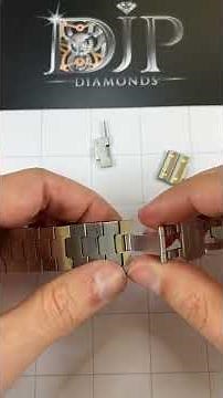 How to add/remove links on a Cartier Santos watch without any tools. DIY