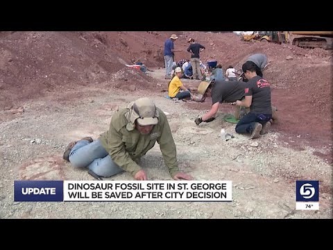 Dinosaur fossil site in St. George gets last-minute lifeline from city leaders