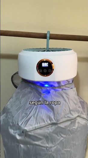 Secador de Ropa Portátil con Display Digital Waggs | Temporizador de 1 a 8 horas y dos temperaturas