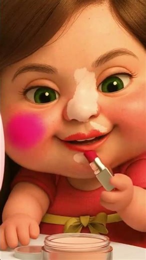 Chibi Olive Doing a Makeup Tutorial 🎀🪞💄🦢🕯️ #MakeUp #cute #animation #cartoon #girl #fyp